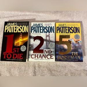 Lot/3 James Patterson Women’s Murder Club Novels in Large Paperbacks